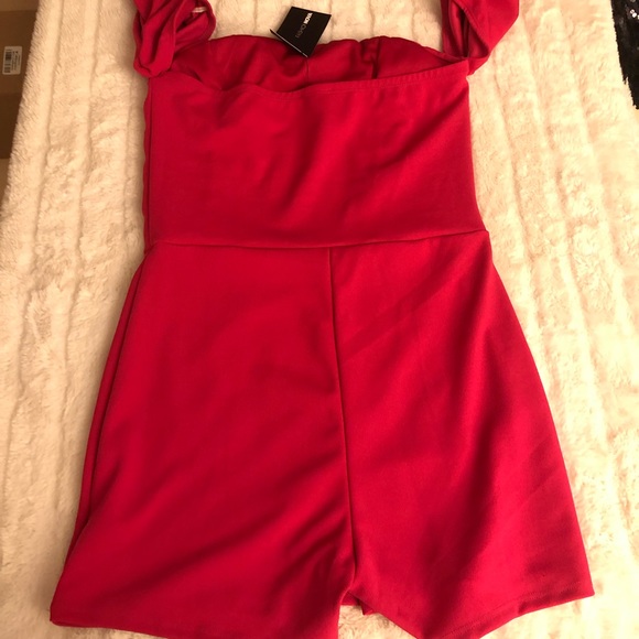 Off the Shoulder Romper - Picture 6 of 8